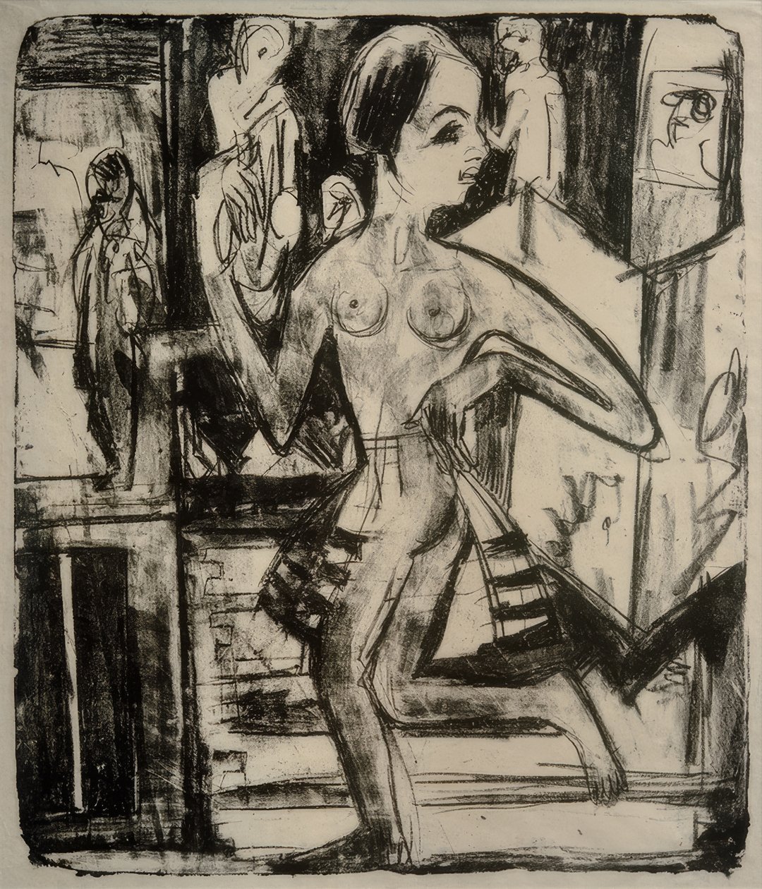 Naken dansare av Ernst Ludwig Kirchner