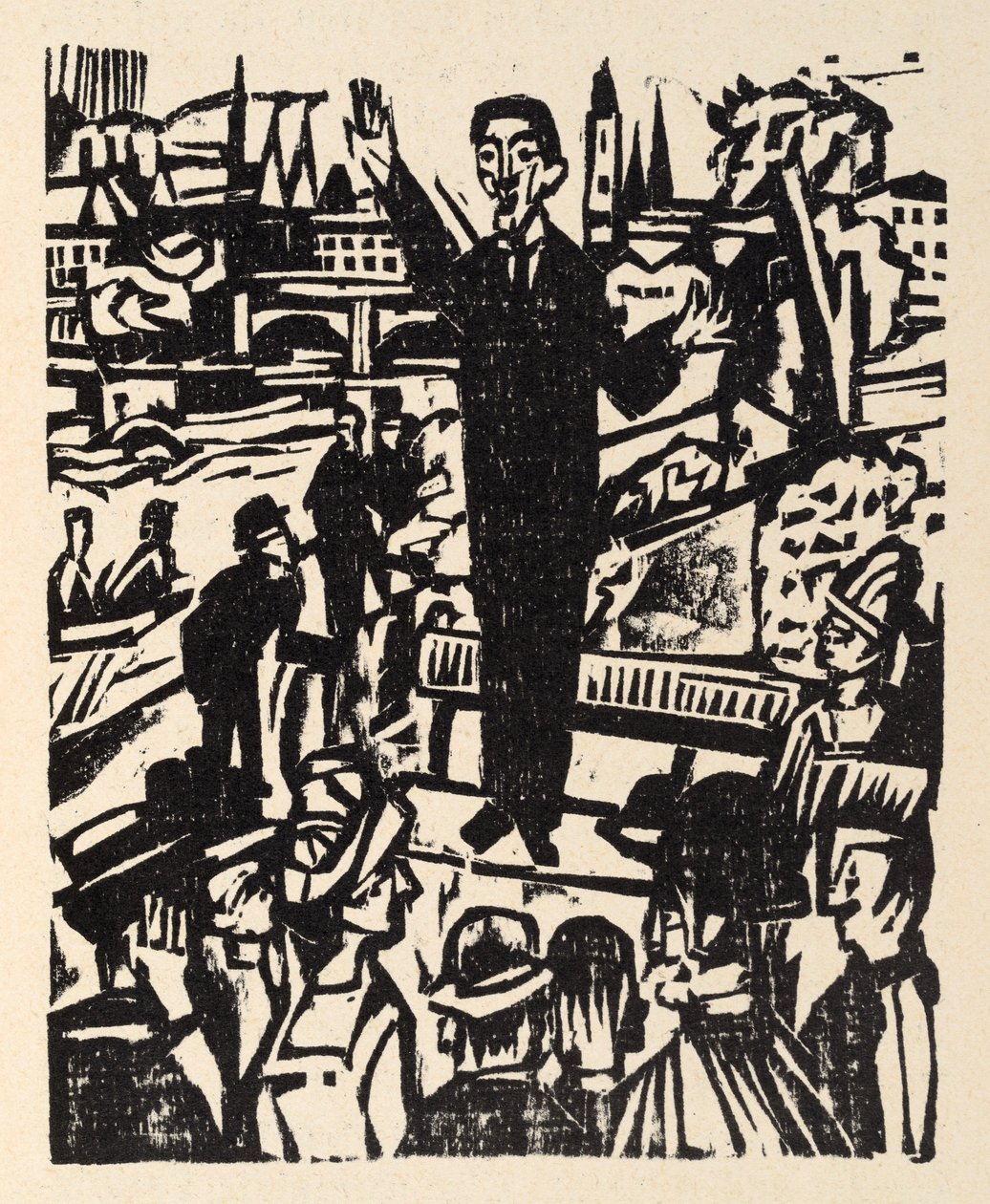 Vid landsvägen. Berättelser av Jakob Bosshart. Fredens apostel - Talaren av Ernst Ludwig Kirchner