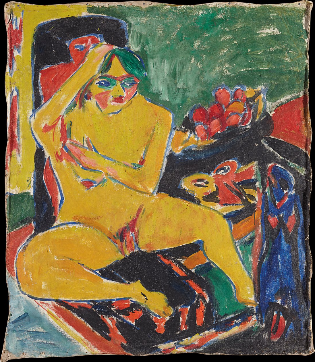 Naken i ateljén av Ernst Ludwig Kirchner