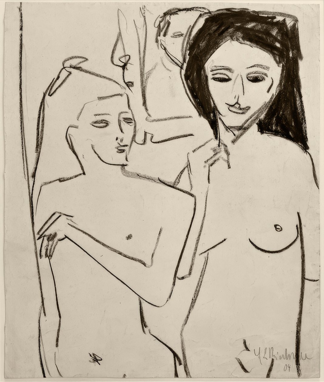 Untitled (två nakna tjejer) av Ernst Ludwig Kirchner