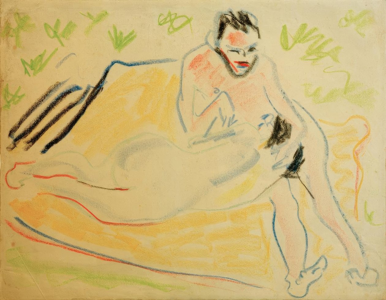 Par på filten av Ernst Ludwig Kirchner