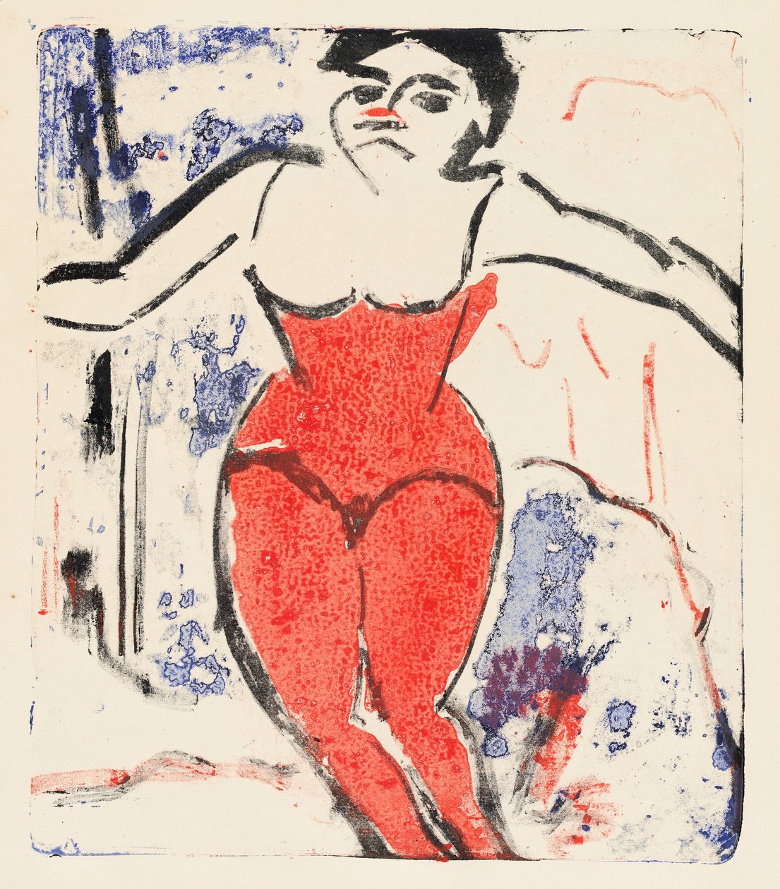 Artist Bowing av Ernst Ludwig Kirchner