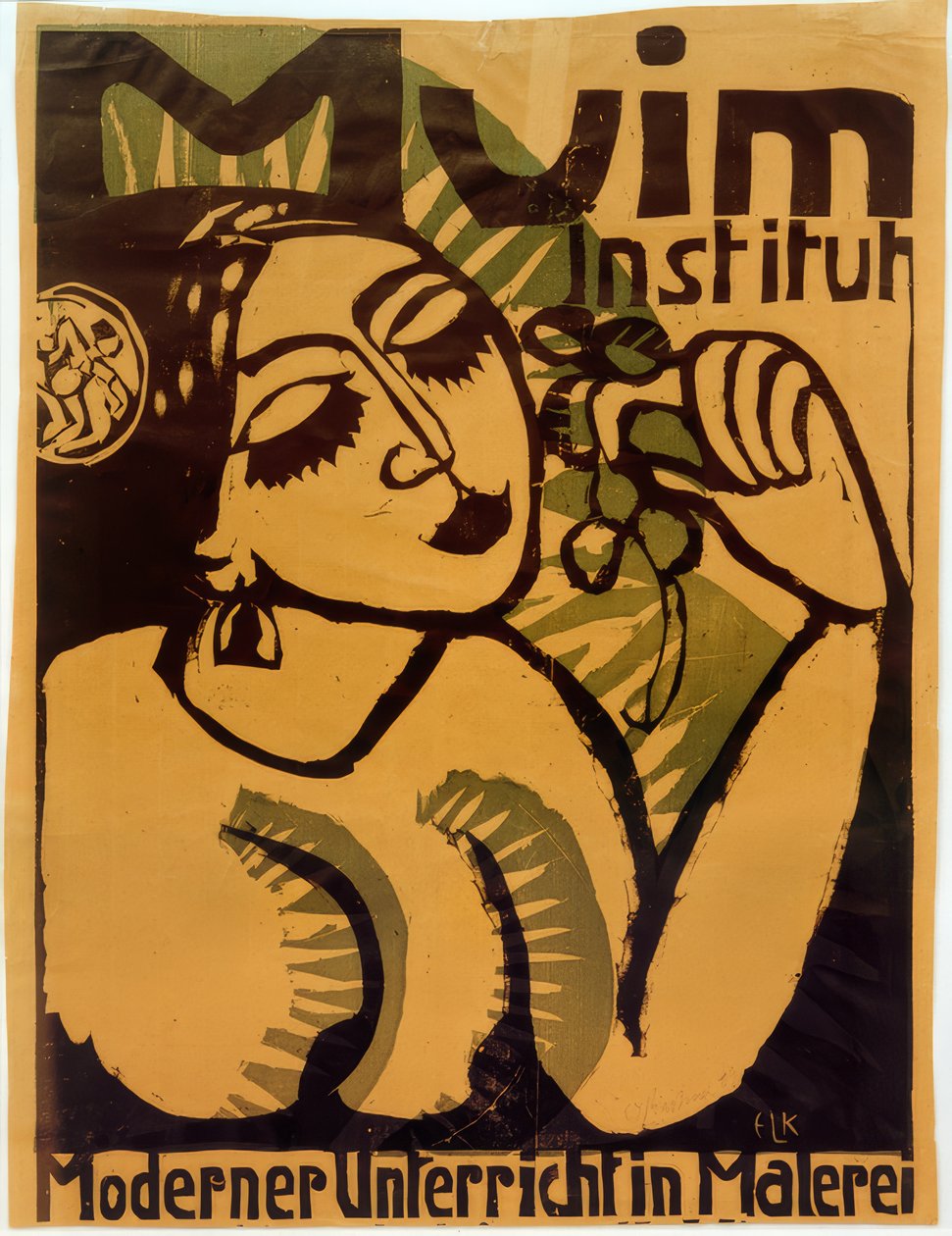 Plakat Muim Institut av Ernst Ludwig Kirchner