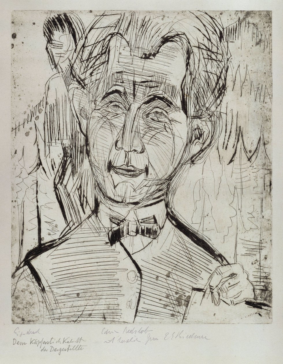 Porträtt av dr Redslob av Ernst Ludwig Kirchner