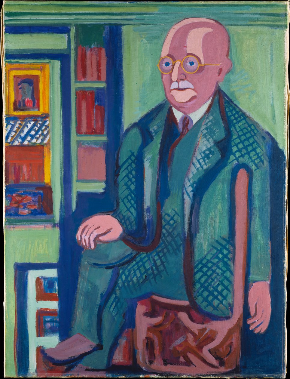 Porträtt av dr Carl Hagemann av Ernst Ludwig Kirchner