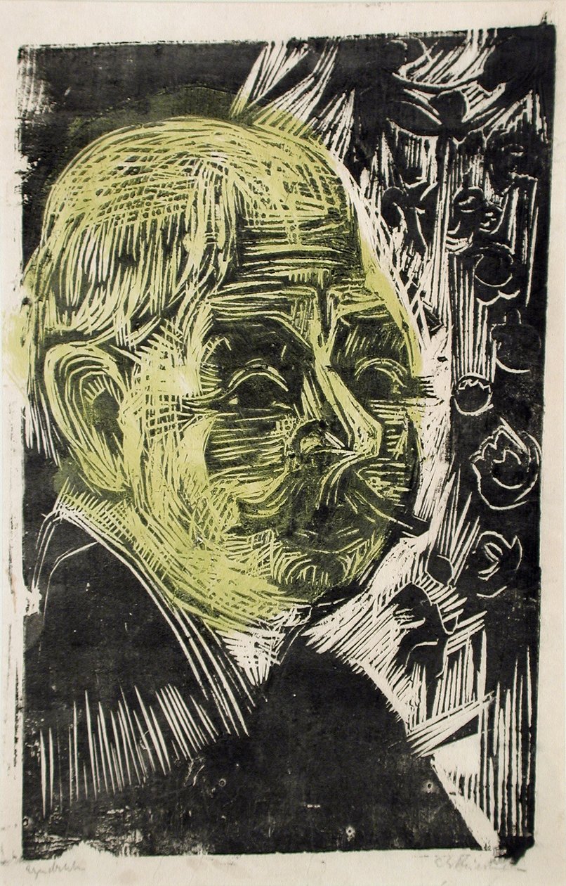 Porträtt av Dr Spengler, 1919 av Ernst Ludwig Kirchner
