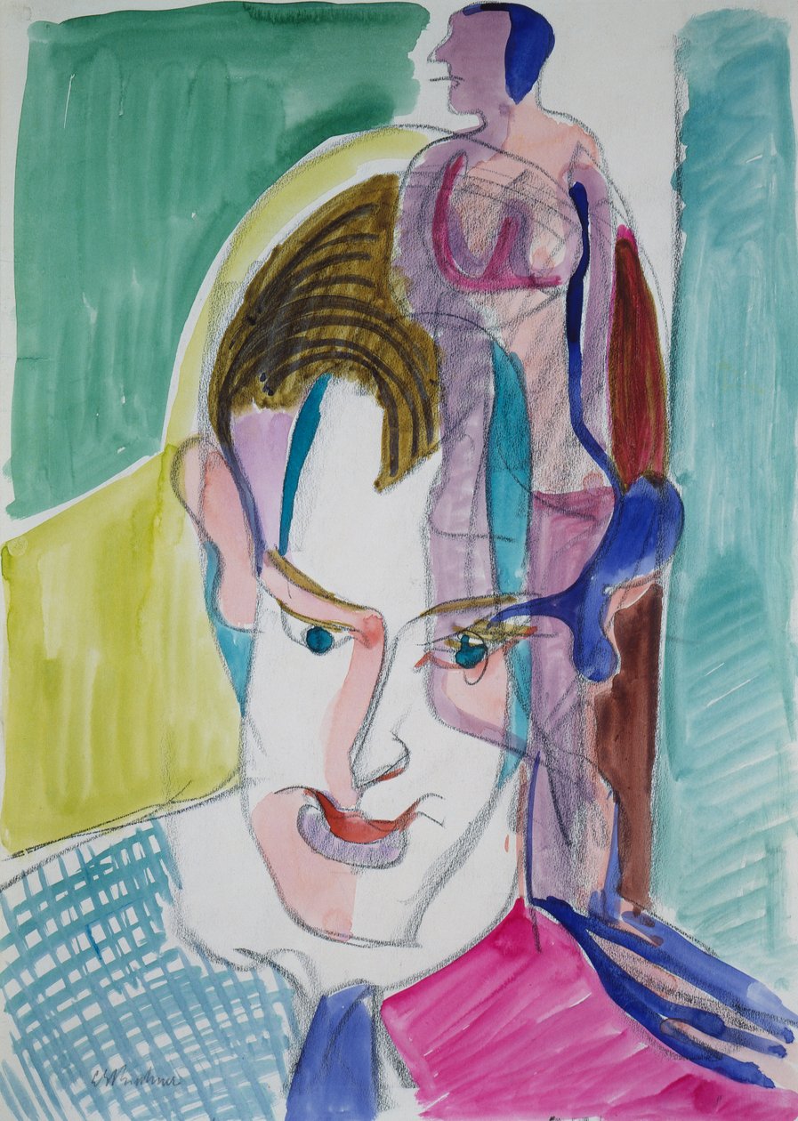 Porträtt av en ung man av Ernst Ludwig Kirchner