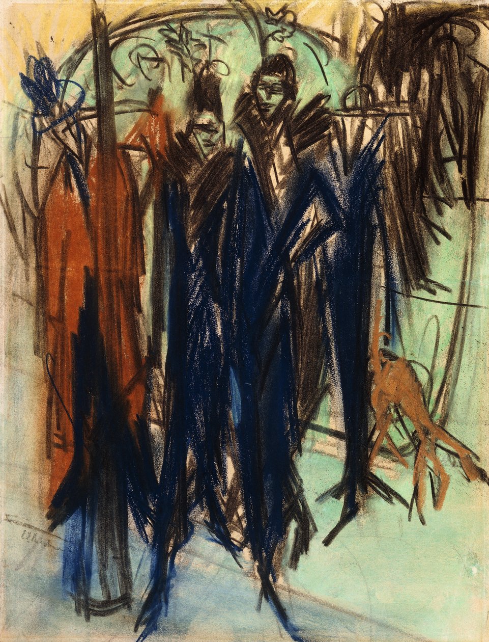 Prostituerad, Friedrichstrasse, Berlin av Ernst Ludwig Kirchner