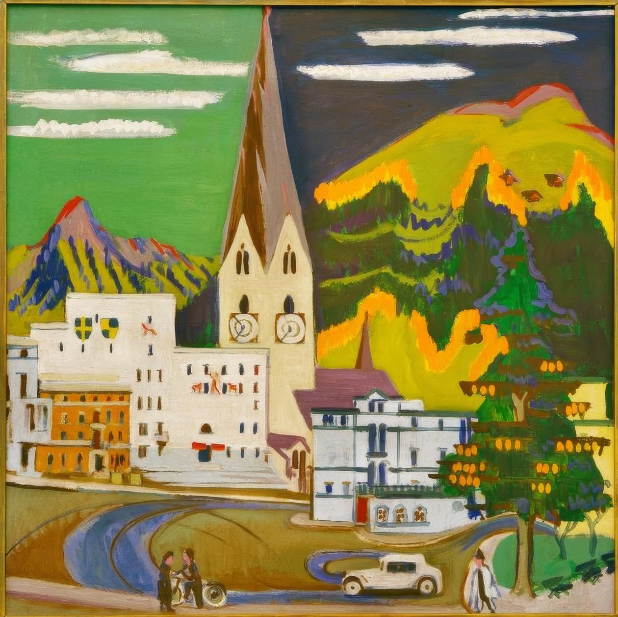 Stadshuset Davos Platz av Ernst Ludwig Kirchner
