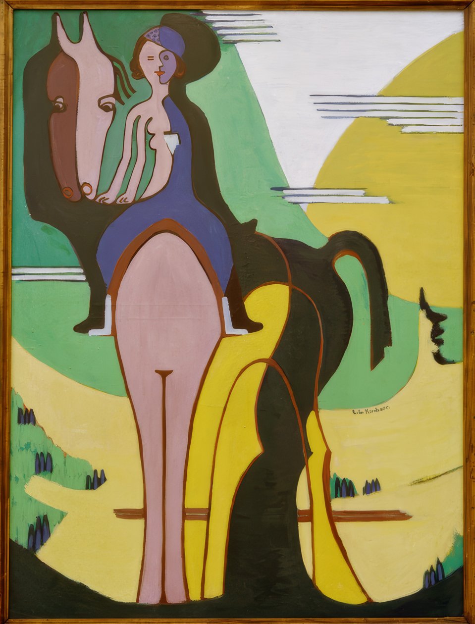 Ryttare av Ernst Ludwig Kirchner