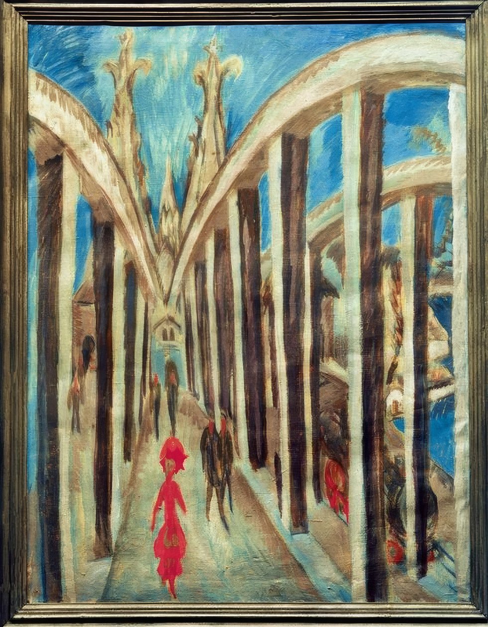 Rhenbron nära Köln av Ernst Ludwig Kirchner