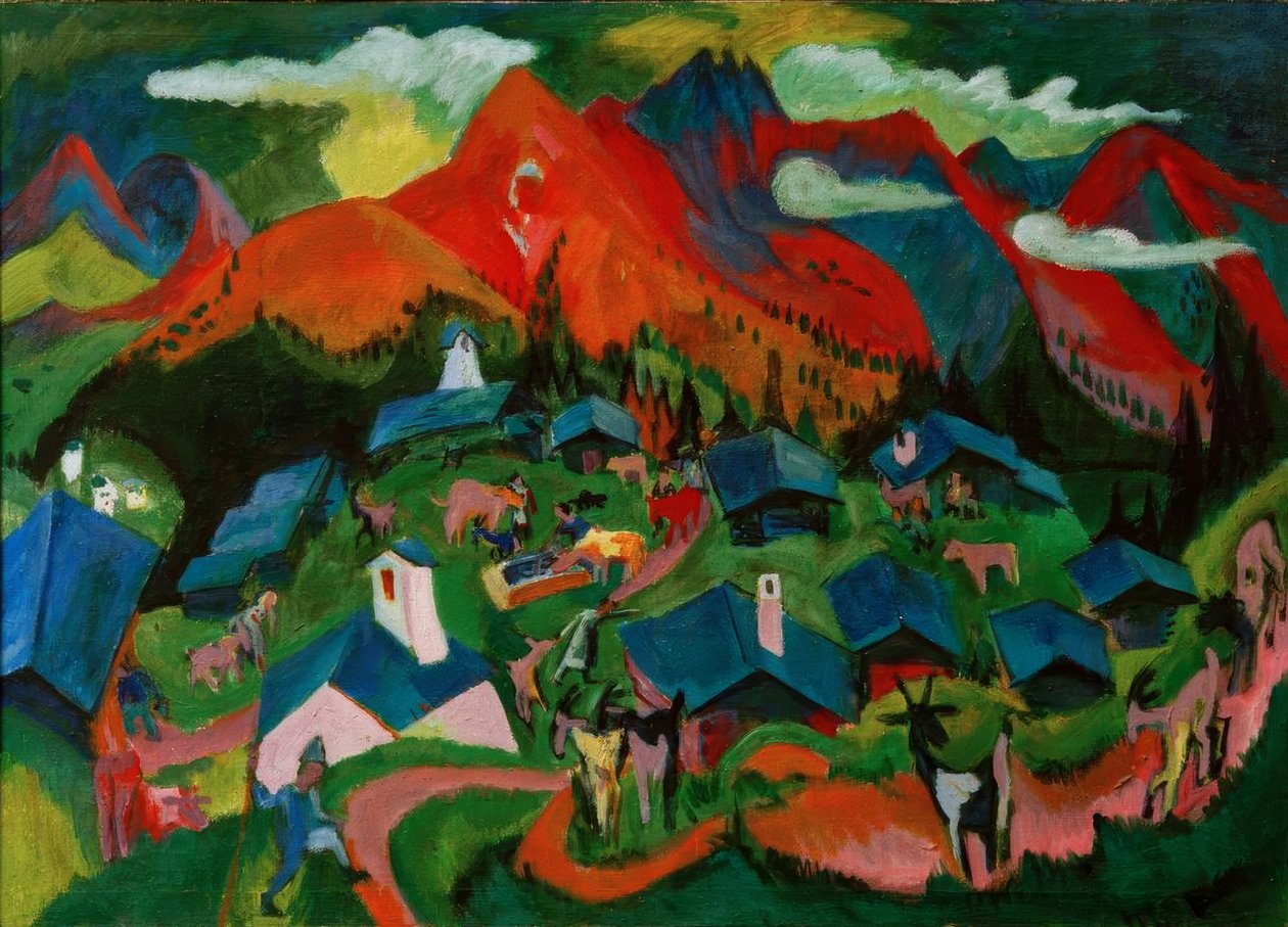 Djurens återkomst, Stafelalp av Ernst Ludwig Kirchner