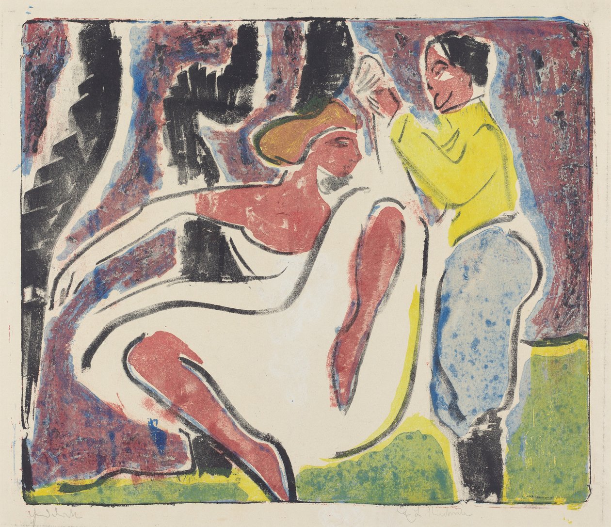 Ryska dansare av Ernst Ludwig Kirchner