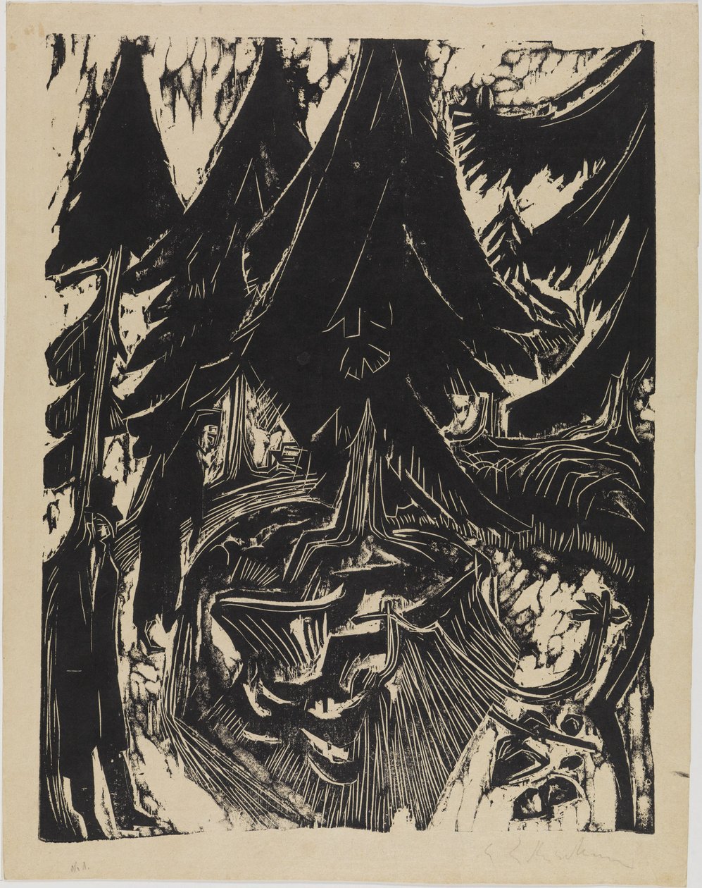 Promenad i sanatoriet av Ernst Ludwig Kirchner