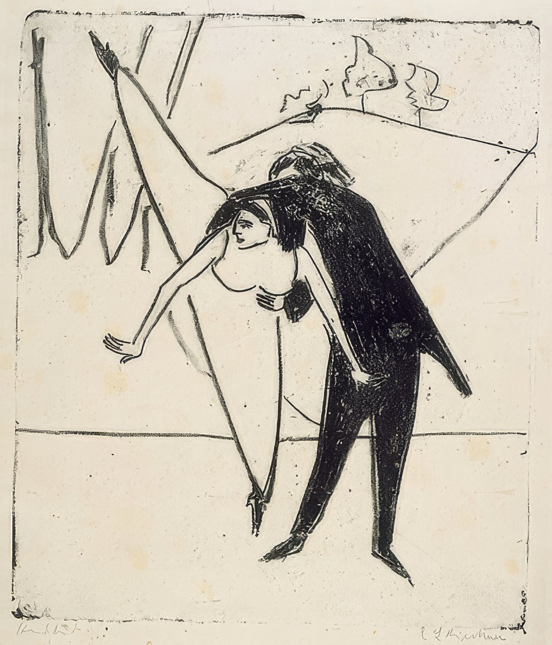Sax (dansakt). 1910 av Ernst Ludwig Kirchner