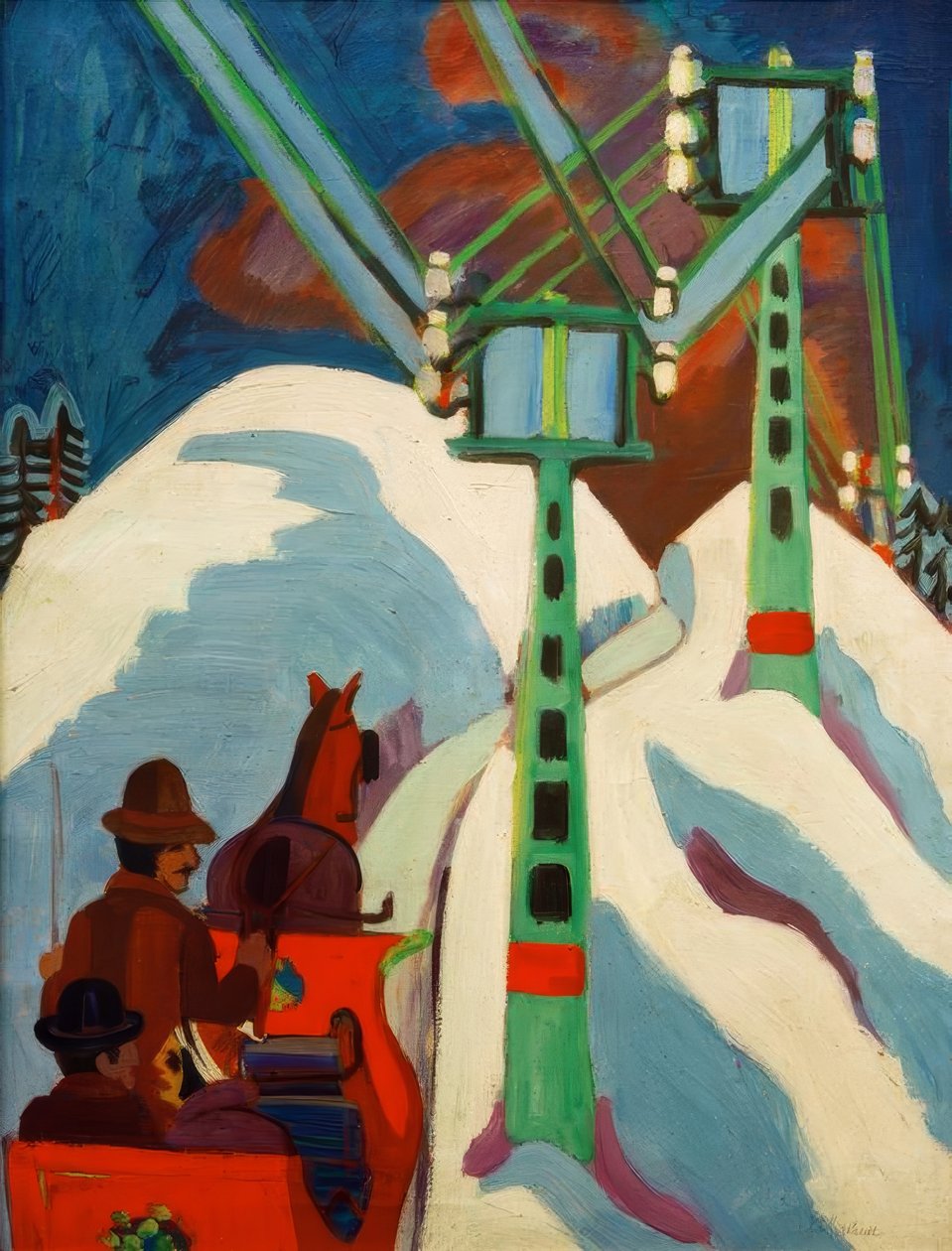 Slädtur av Ernst Ludwig Kirchner
