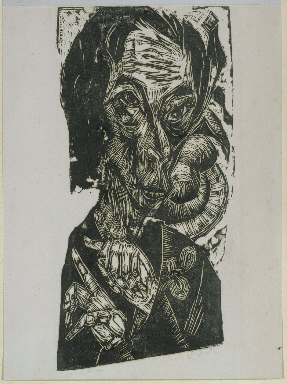 Självporträtt av Ernst Ludwig Kirchner