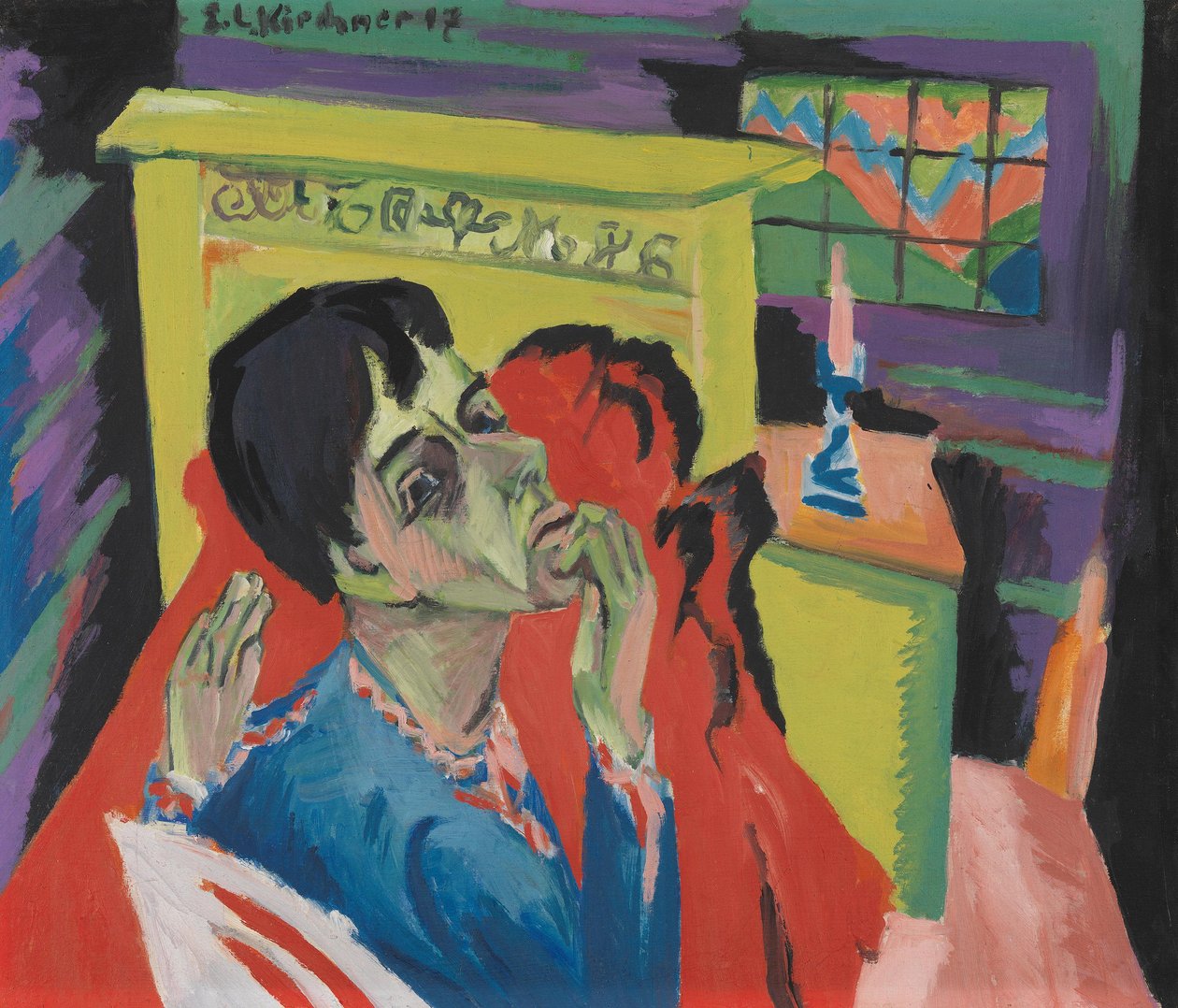 Självporträtt som sjuk man (Den sjuke) av Ernst Ludwig Kirchner