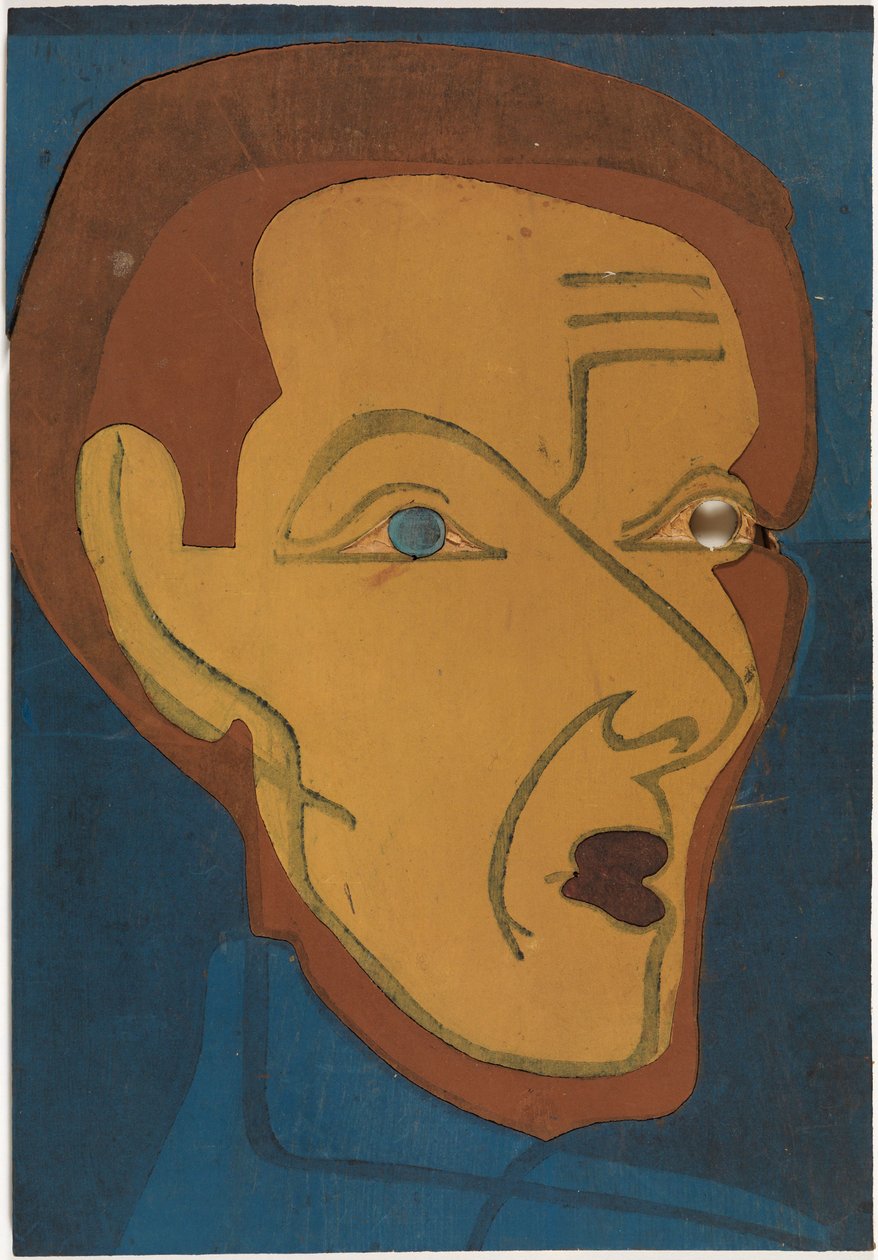 Självporträtt, färgträsnitt I av Ernst Ludwig Kirchner