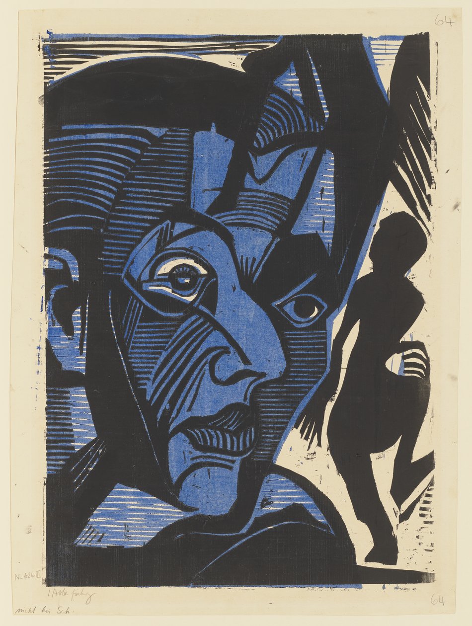 Självporträtt (Bergens melankoli) av Ernst Ludwig Kirchner