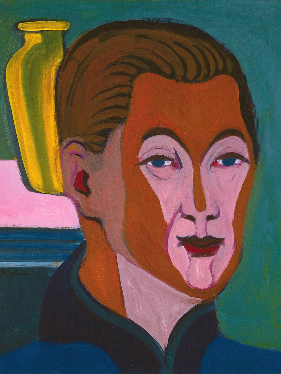 Självporträtt, 1925. av Ernst Ludwig Kirchner