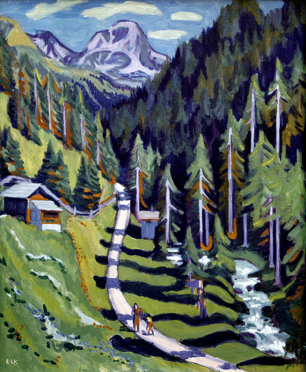 Sertig Valley. 1937. (olja på duk) av Ernst Ludwig Kirchner