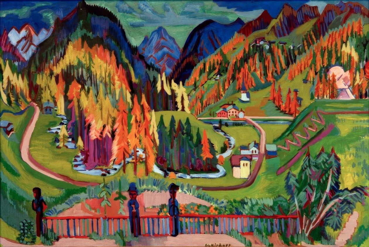Sertigtal på hösten av Ernst Ludwig Kirchner
