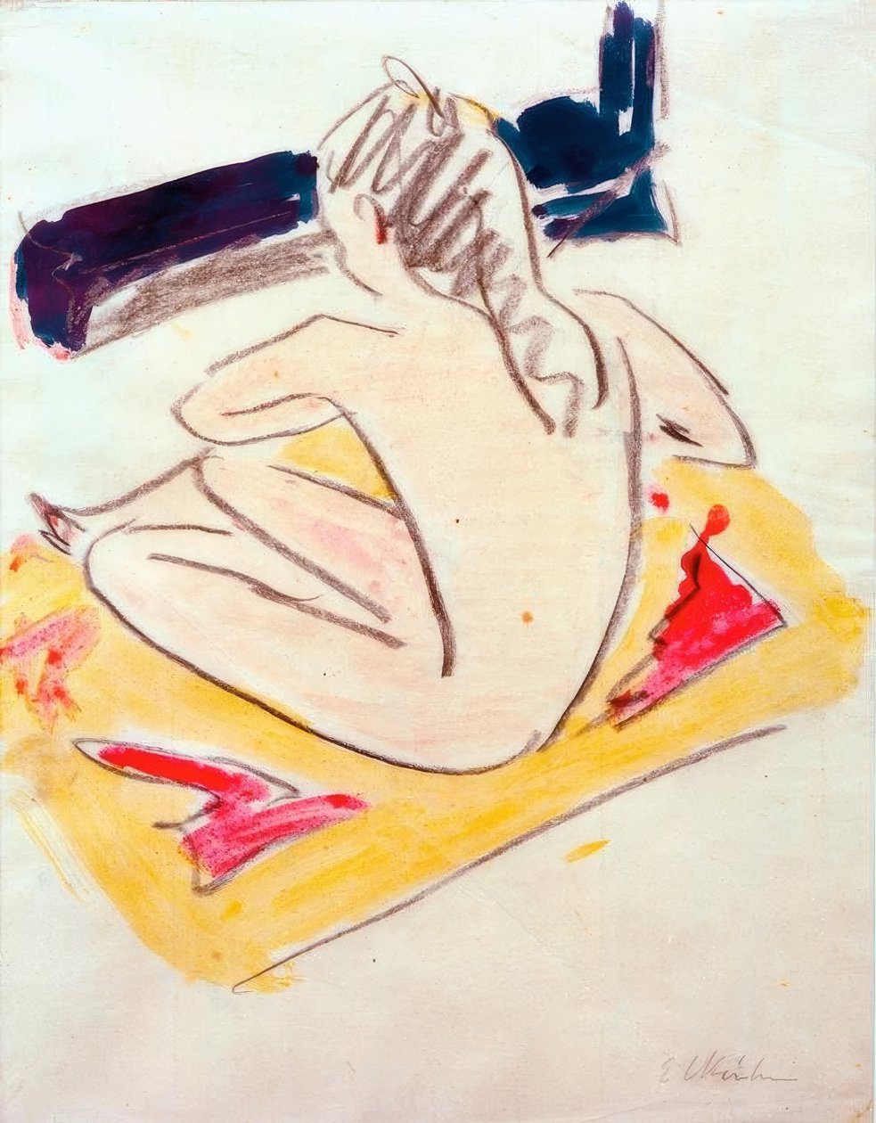 Sitter Fränzi av Ernst Ludwig Kirchner