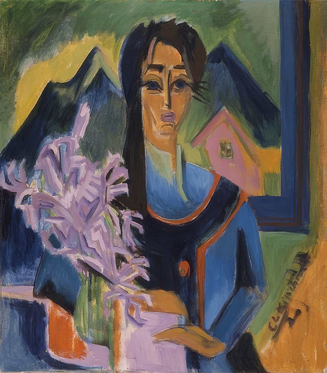 Söndag i Alperna. 1922 av Ernst Ludwig Kirchner
