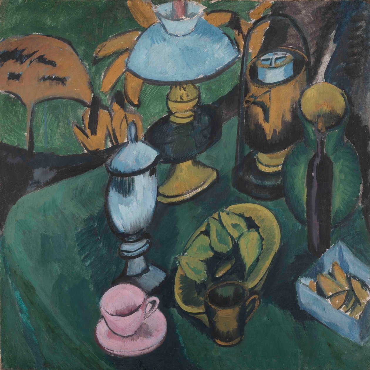 Stilleben med en lampa, 1912. av Ernst Ludwig Kirchner