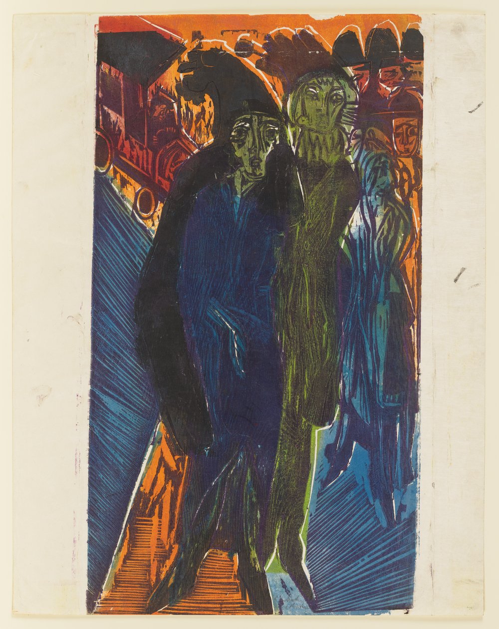 Gatubild (efter målningen ”Gatubild” från 1914) av Ernst Ludwig Kirchner