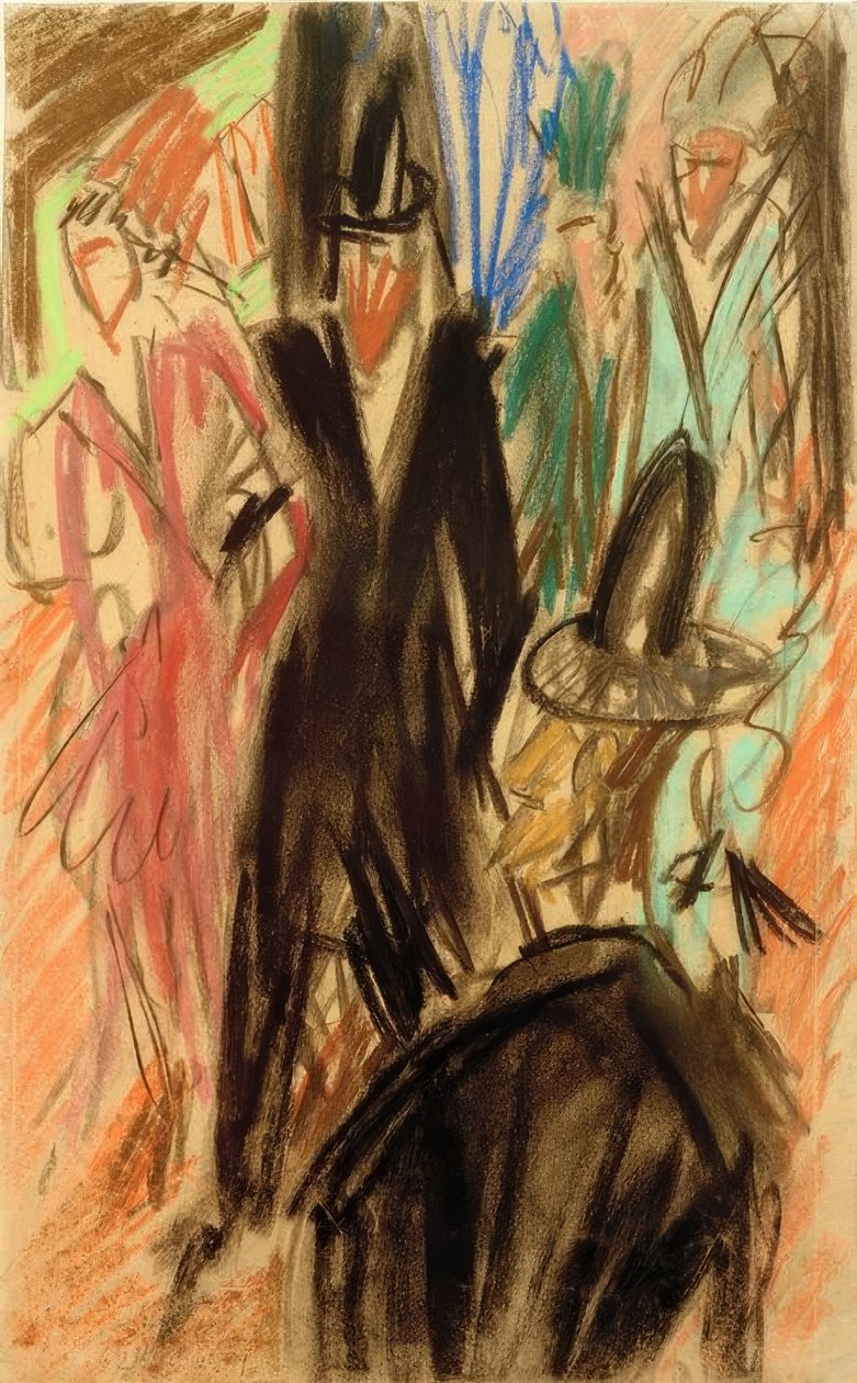 Gatubild av Ernst Ludwig Kirchner
