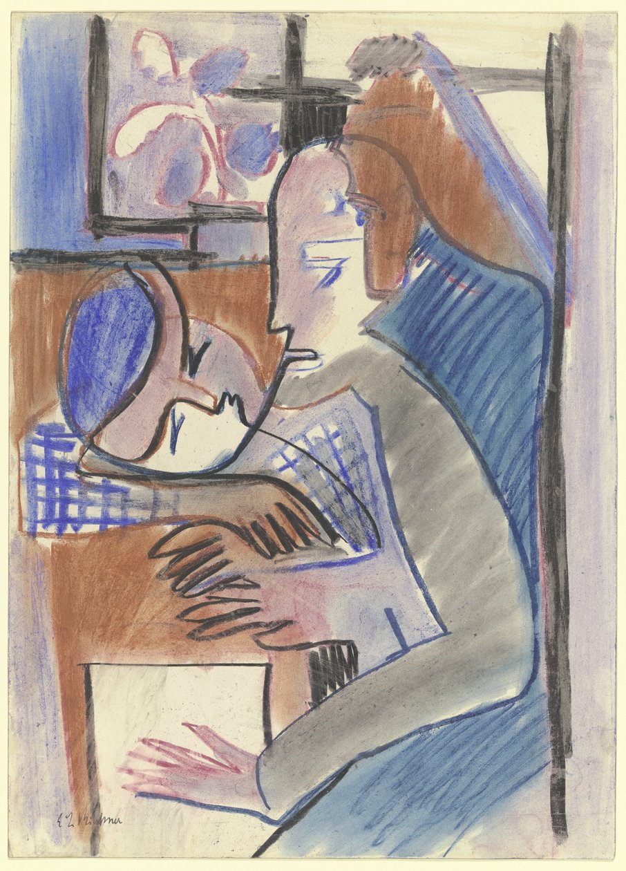 Schweizer Mädchen av Ernst Ludwig Kirchner