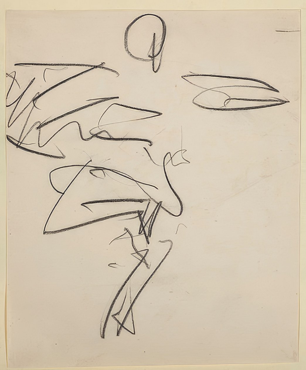 Dansare. 1910/11 Skissbok Folkwang Bl. 25 av Ernst Ludwig Kirchner