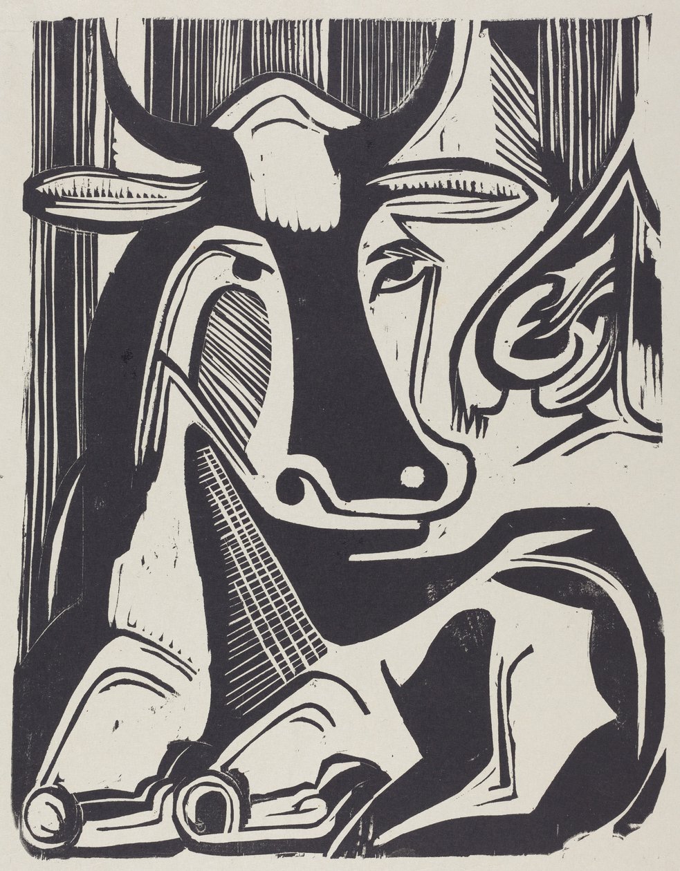 Den stora liggande kon av Ernst Ludwig Kirchner