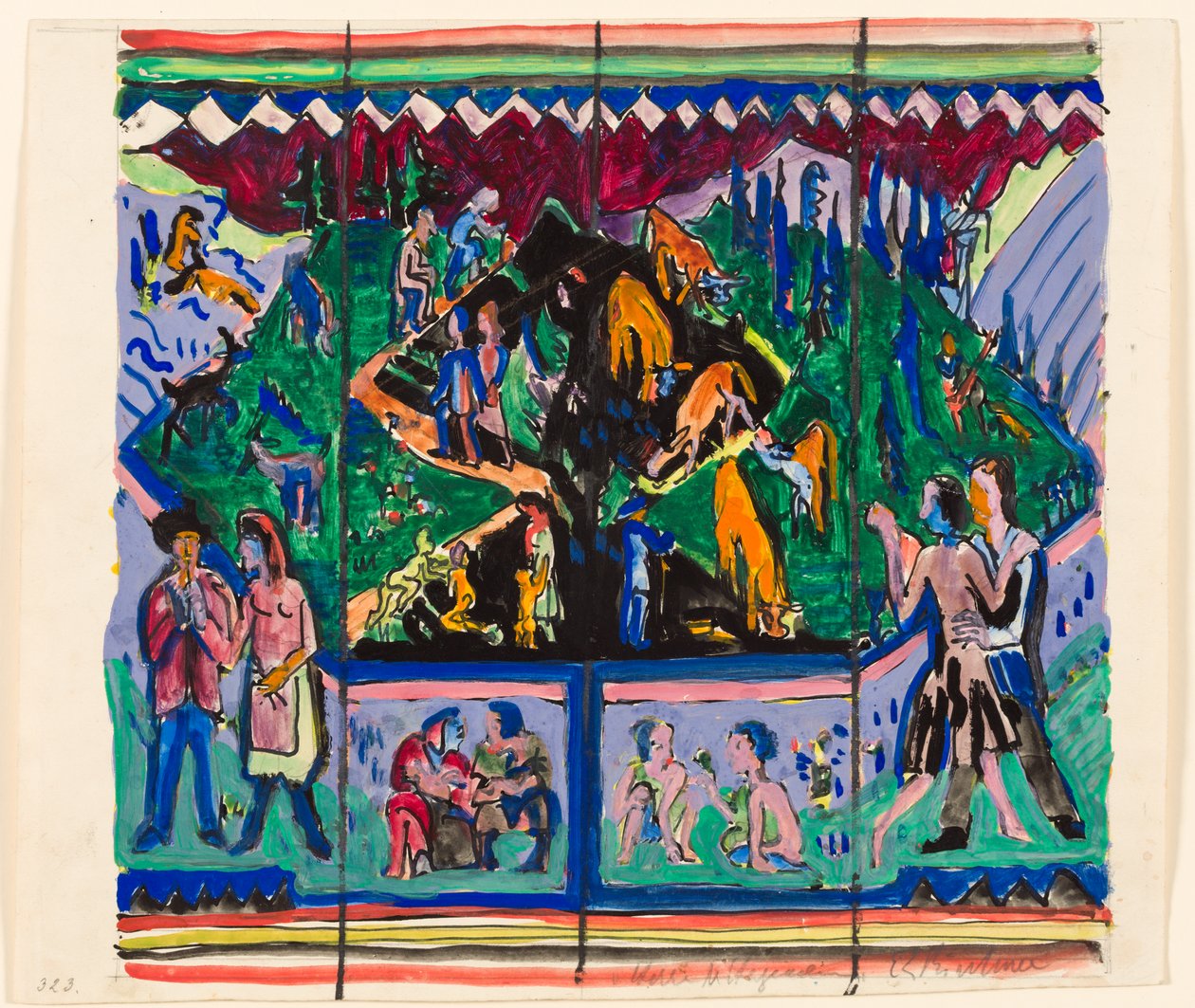 Livet (Hagemann-formgivning) av Ernst Ludwig Kirchner