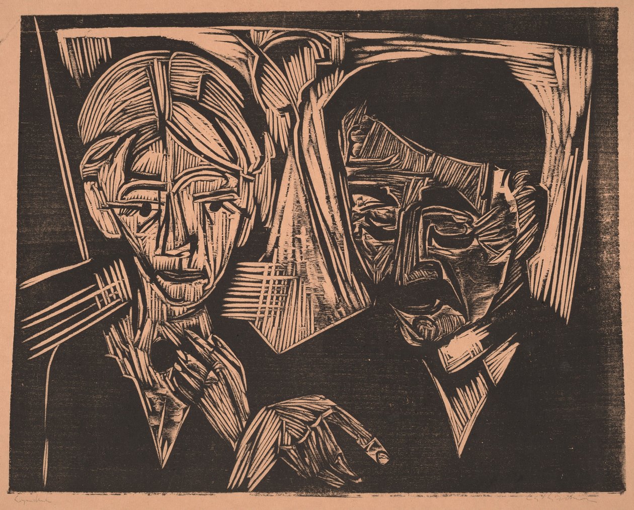 Äkta paret Müller av Ernst Ludwig Kirchner