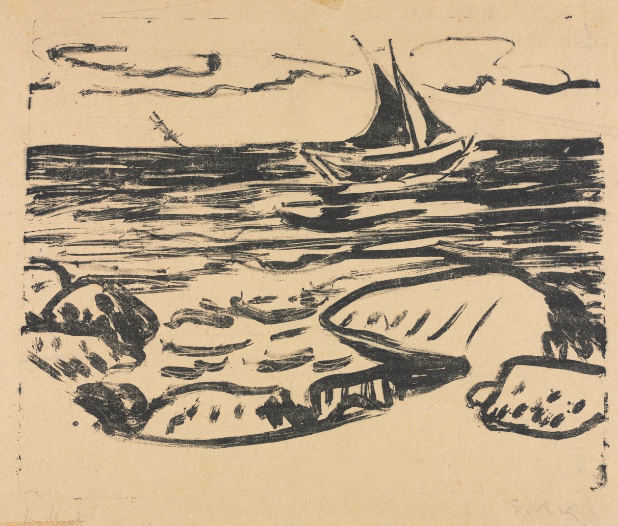Havet nära Staberhuk av Ernst Ludwig Kirchner