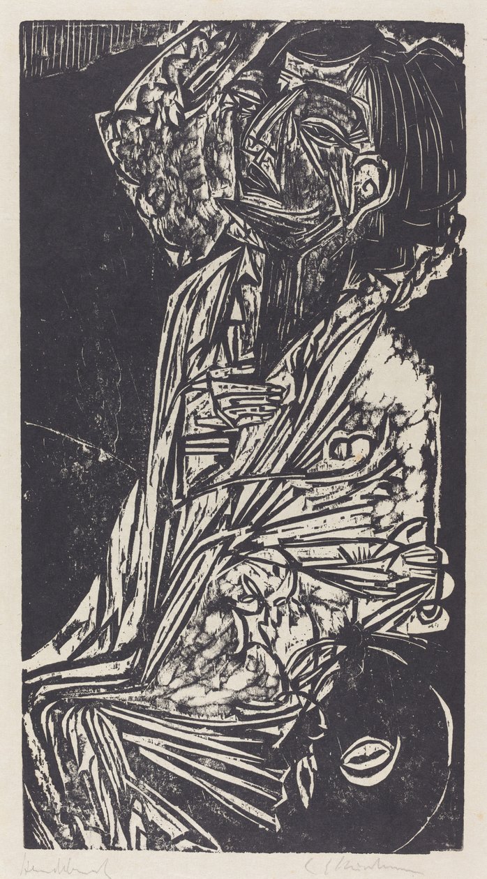 Professor Goldsteins fru av Ernst Ludwig Kirchner