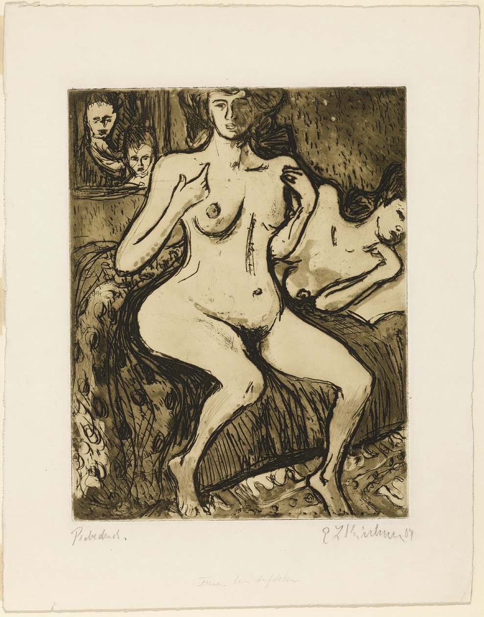 Två systrar av Ernst Ludwig Kirchner