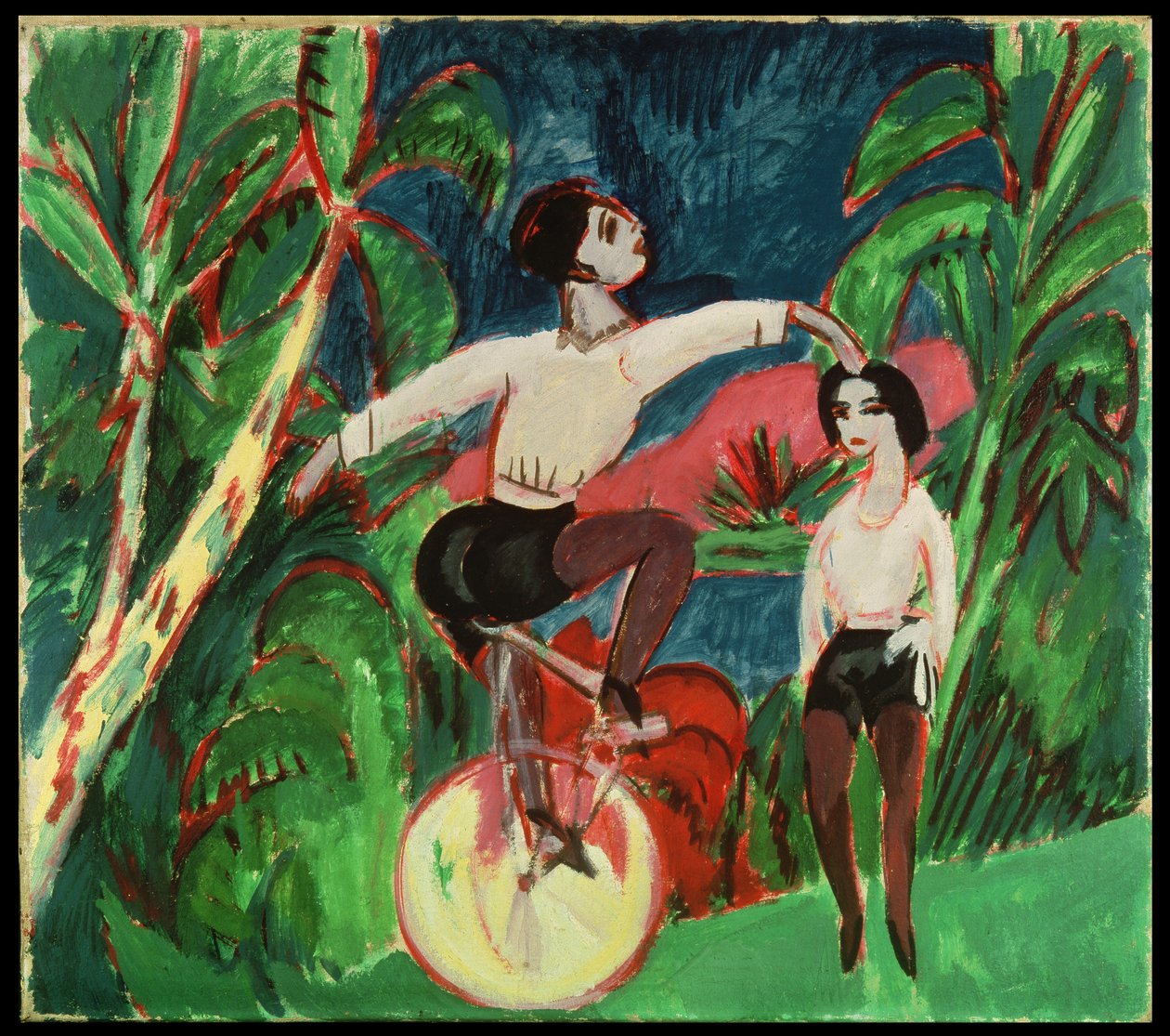 Enhjuling förare av Ernst Ludwig Kirchner