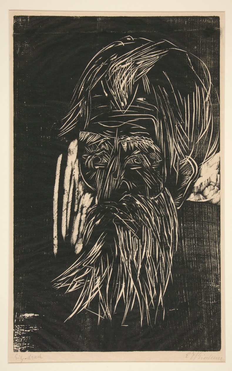Vater M?ller (Fader M?ller) av Ernst Ludwig Kirchner