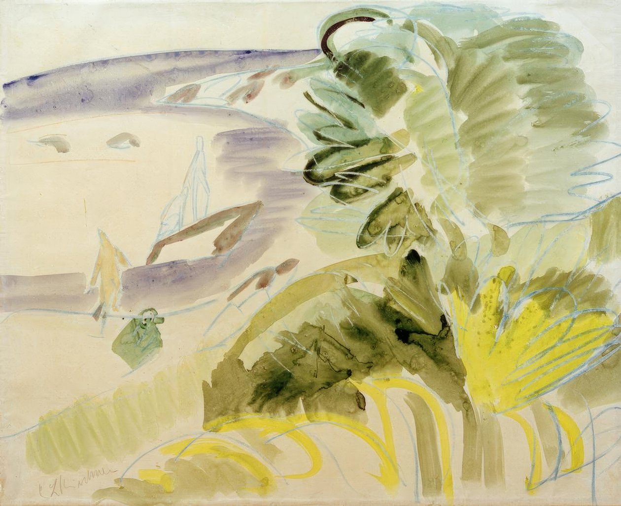 Vit strand av Ernst Ludwig Kirchner