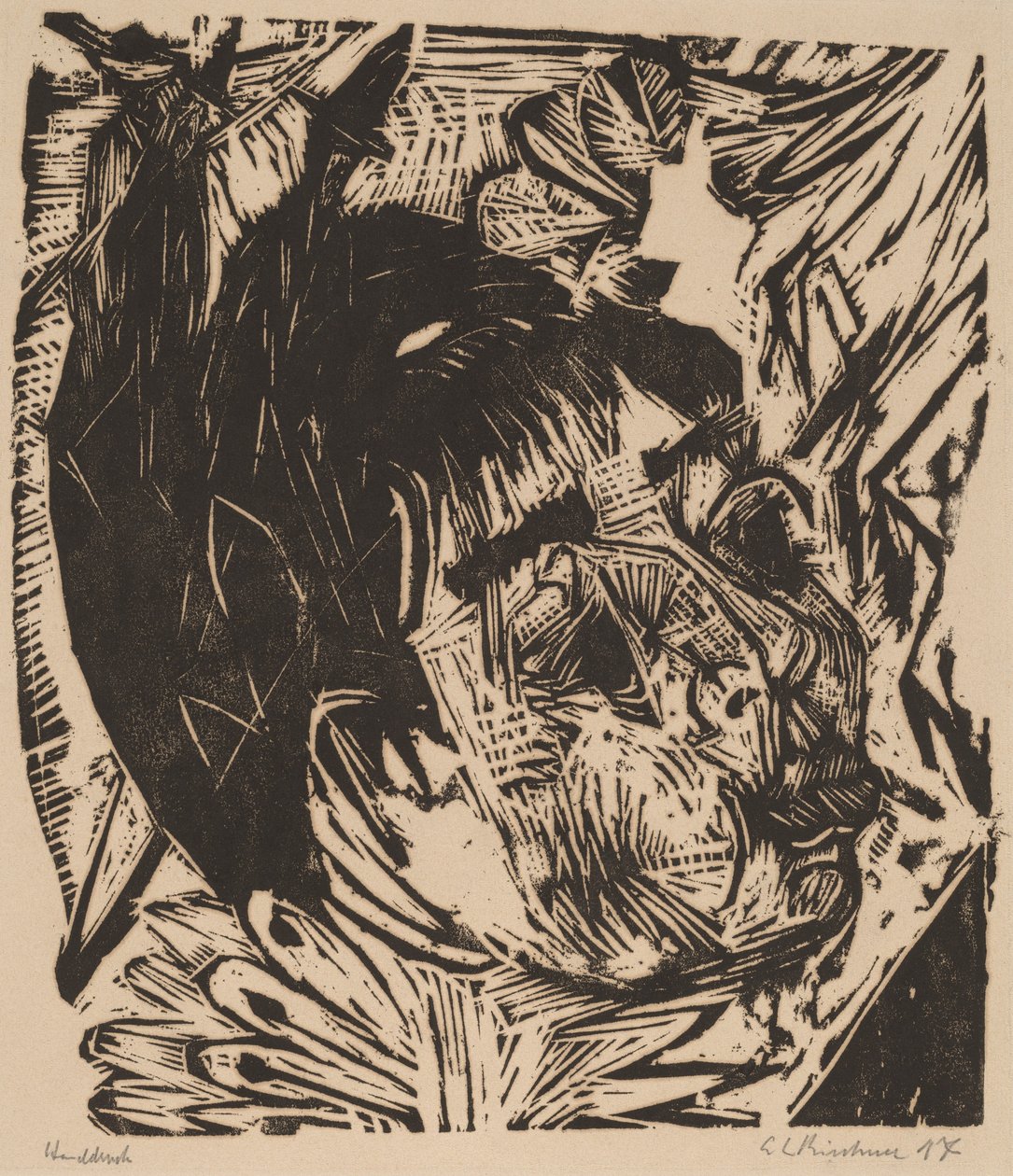 Hustru till professor Schaxel av Ernst Ludwig Kirchner