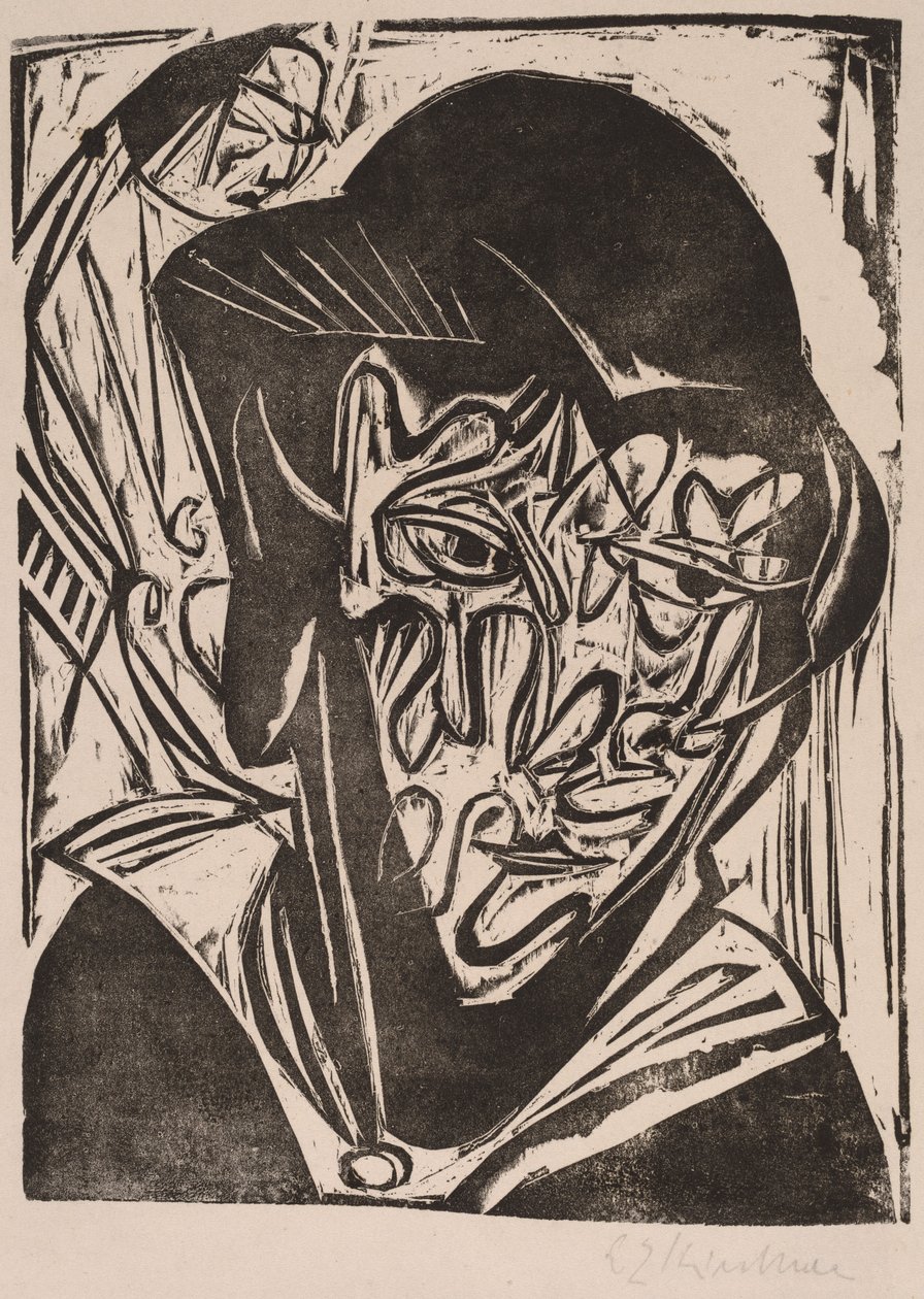 Kvinna med slöja av Ernst Ludwig Kirchner