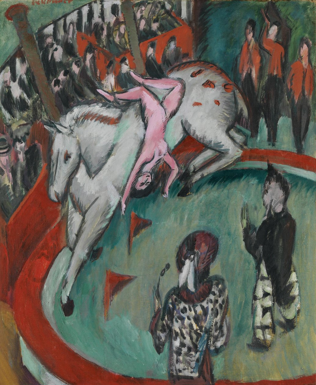 Cirkus (cirkusryttarinna) av Ernst Ludwig Kirchner