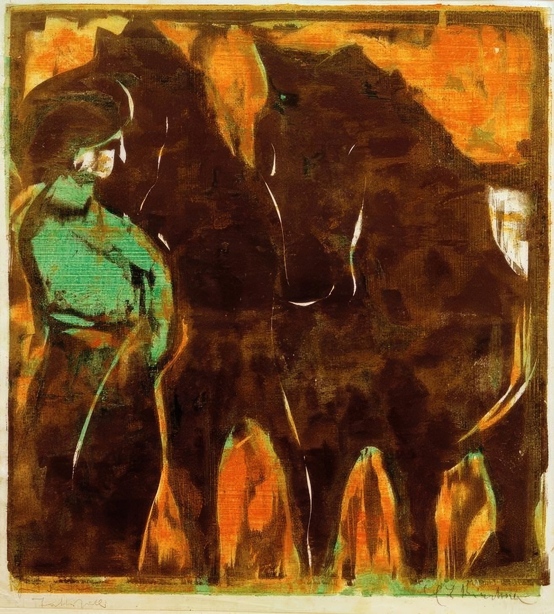 Cirkus bild av Ernst Ludwig Kirchner