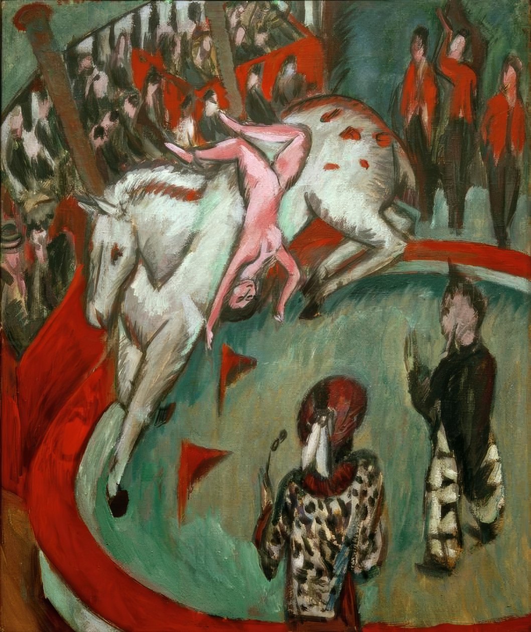 Cirkusryttare av Ernst Ludwig Kirchner