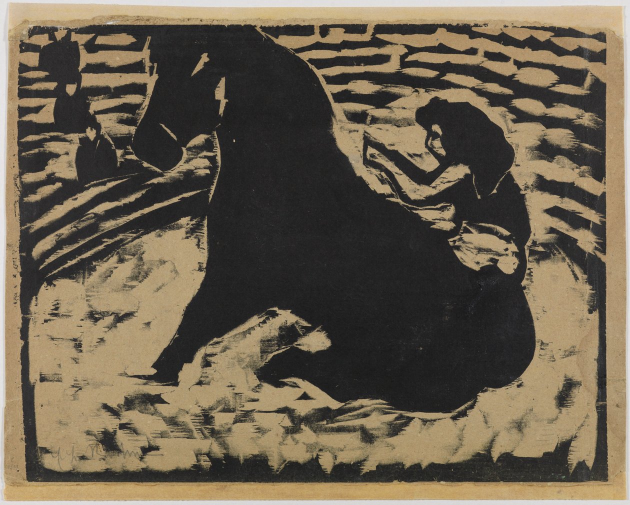 Cirkusryttarinna - Artist på en svart ponny av Ernst Ludwig Kirchner