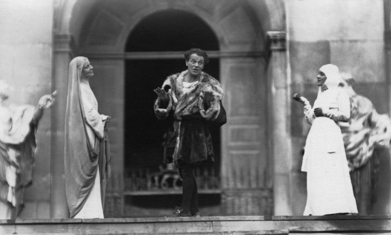 Föreställning av Jedermann, Salzburg Festival, Österrike, 1900-talet av Ernst Maier